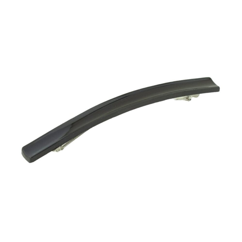Hair Clip Celluloid Large 4 Black French Automatic No Slip Grip